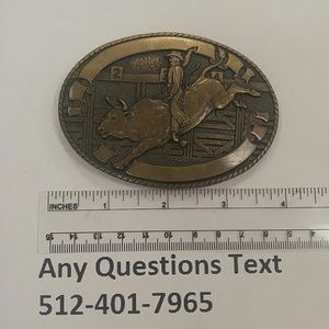 Tony Lama Rodeo Brass Buckle